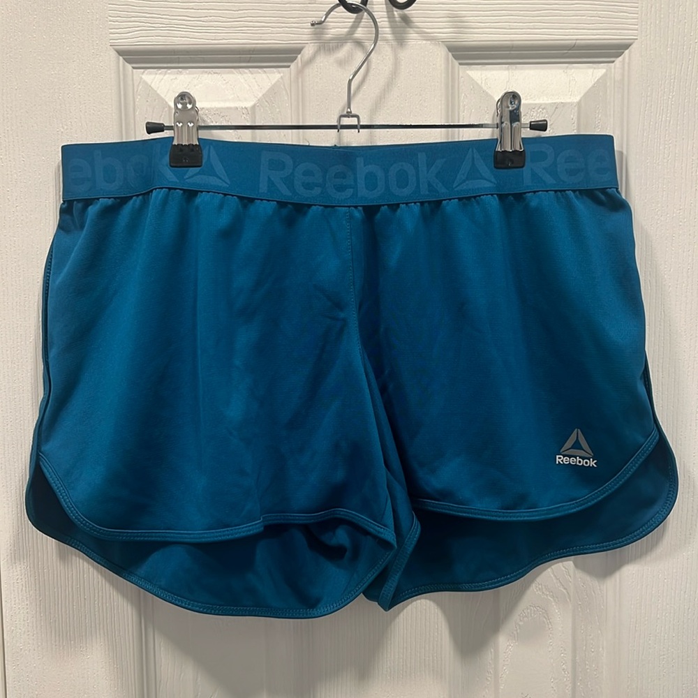 Large Reebok Teal Running Shorts